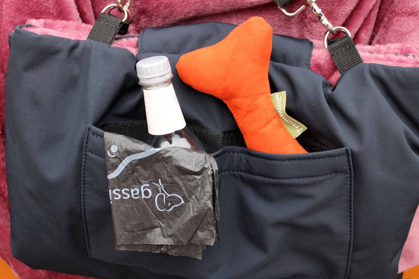 Traumhund® Picknick: Outdoordecke und Tasche Marine Berry Zusatztasche